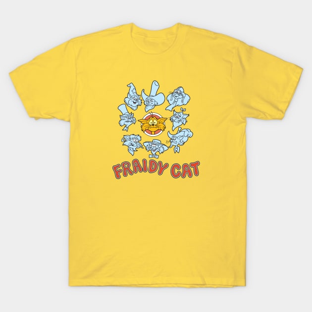 Fraidy Cat Cartoon T-Shirt by Chewbaccadoll